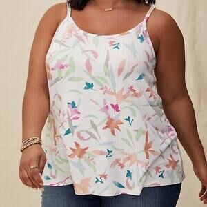 Torrid Tropical Watercolor Swing Cami Torrid Size 1 (14/16) NWT